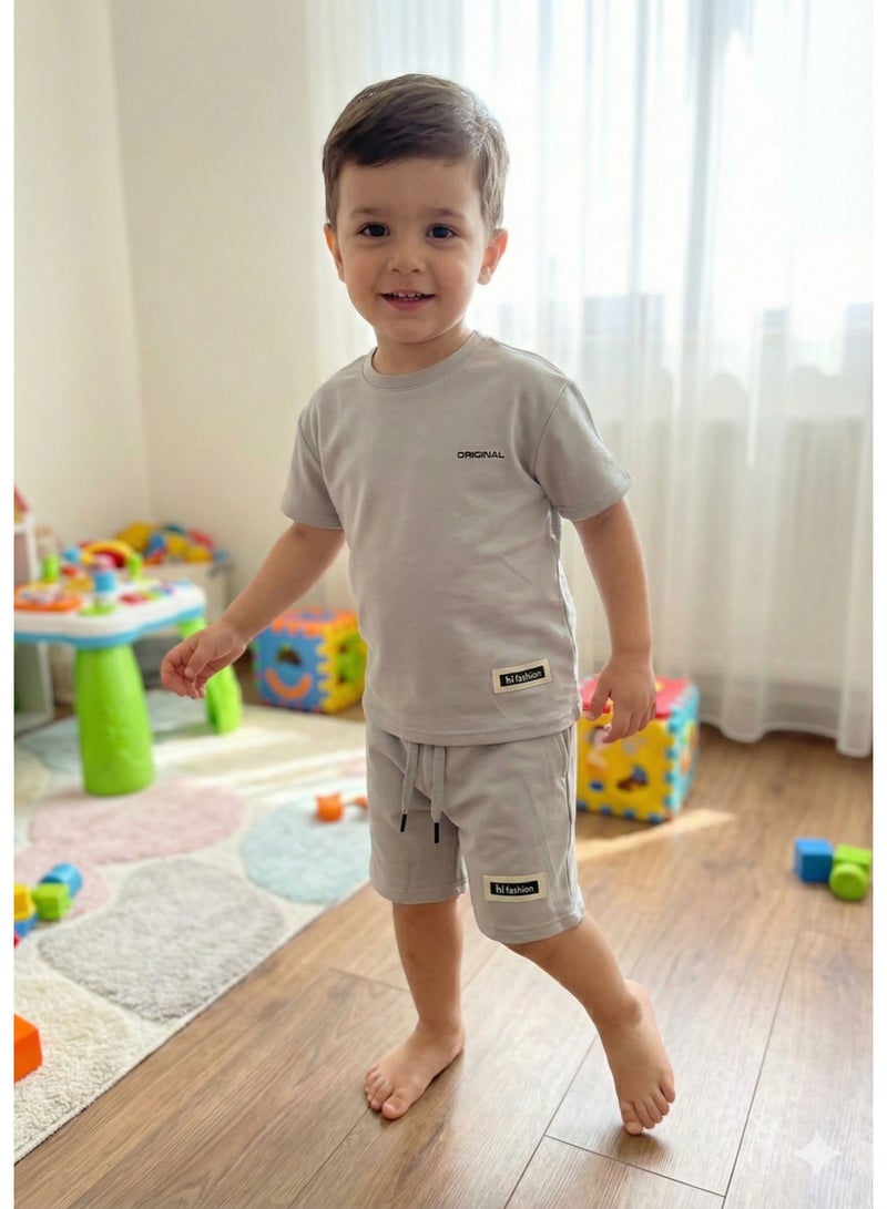 مجموعة "HI FASHION" باللون الرمادي للجنسين - Image 2